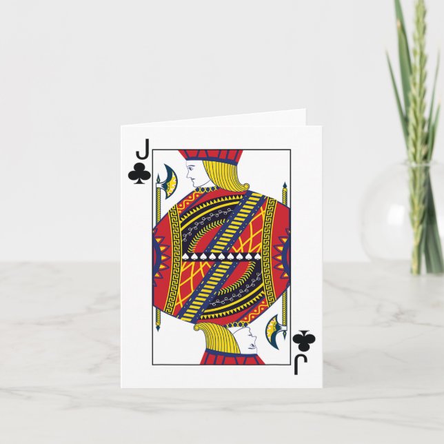 Jack Of Clubs Poker Card Playing Card Blackjack Ca (Front)