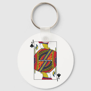 Jack Of Clubs Poker Card Playing Card Blackjack Ca Key Ring
