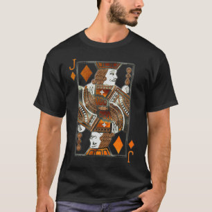Jack Of Diamonds Playing Card Tee T Shirt Hallowee
