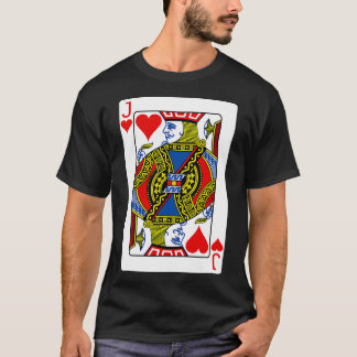 Jack Of Hearts Playing Card Valentine  Costume  T-Shirt