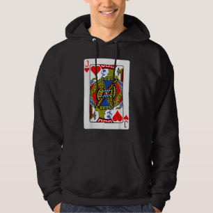 Jack Of Hearts Playing Card Valentine Hoodie