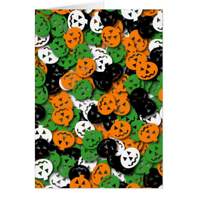 Jack o'Lantern Confetti Card (Front)