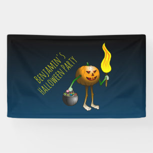 Jack O'lantern out to trick or treat Banner