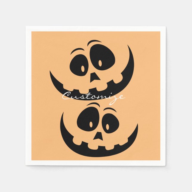 Jack O'lantern Smile Thunder_Cove Napkin (Front)