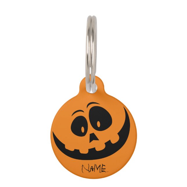 Jack O'lantern Smile Thunder_Cove Pet Tag (Front)