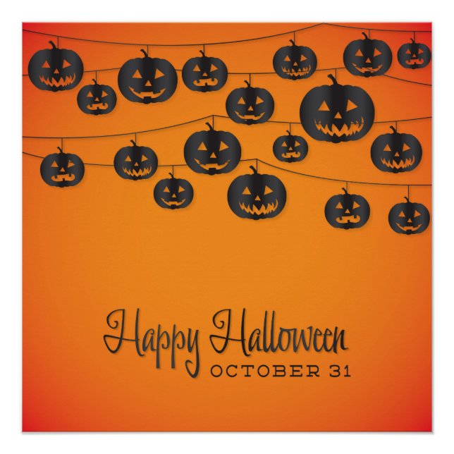 Jack O'lantern string Poster (Front)