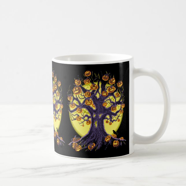 Jack O'Lantern Tree Coffee Mug (Right)