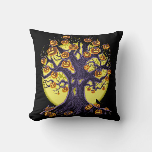 Jack O'Lantern Tree Cushion (Front)