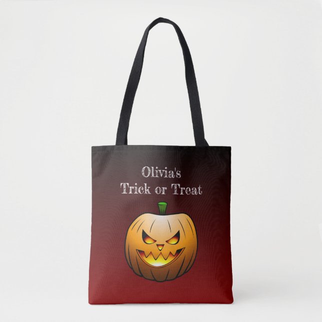Jack O'lantern's Halloween Tote Bag (Front)