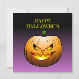 Jack O'lantern's Happy Halloween Card