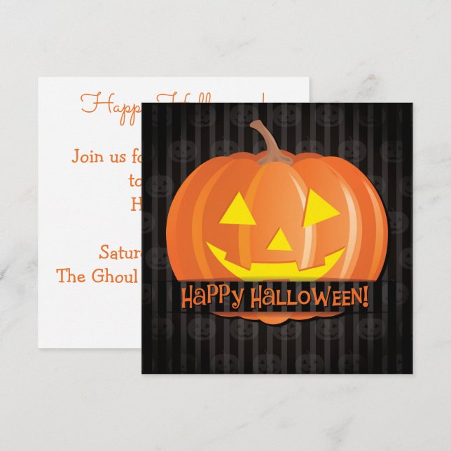 Jack O'Lanterns! Invitation (Front/Back)