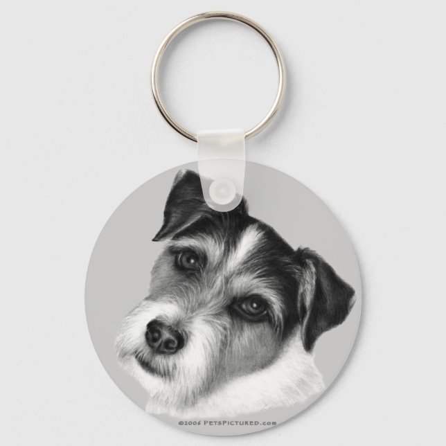Jack (Parson) Russell Terrier Key Ring (Front)