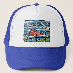 Jack Rabbit Roller Coaster Trucker Hat