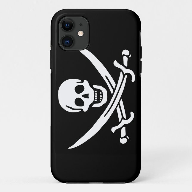 Jack Rackham; Jolly Roger Flag; Pirate Case-Mate iPhone Case (Back)
