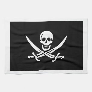 Jack Rackham; Jolly Roger Flag; Pirate Tea Towel