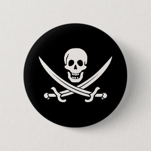 Jack Rackham Pirate 6 Cm Round Badge