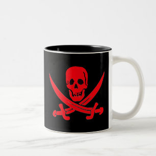 Jack Rackham- Red Two-Tone Coffee Mug