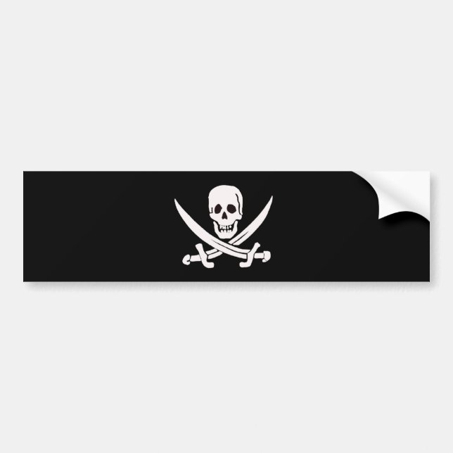 Jack Rackham-White Bumper Sticker (Front)