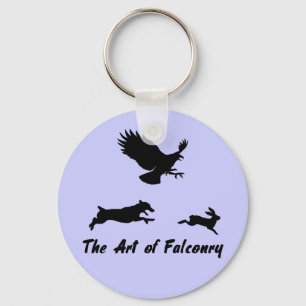 Jack Russel and Falconry Key Ring