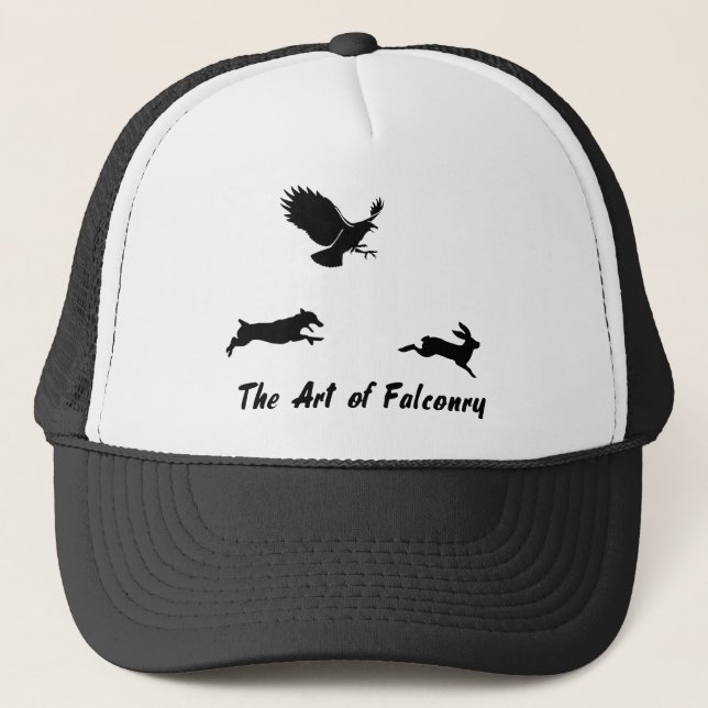 Jack Russel and Falconry Trucker Hat (Front)