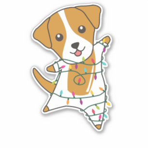 Jack Russel Christmas Dog Winter Animals Dogs