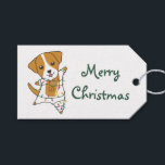 Jack Russel Christmas Dog Winter Animals Dogs Truc Gift Tags<br><div class="desc">The Jack Russel dog at Christmas with fairy lights. Funny animals with gifts and snow for the holidays. Also funny for Christmas in July. Dogs are cute animals and are perfect for Christmas.</div>