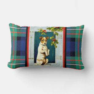 Jack Russel Dog holiday Throw Pillow