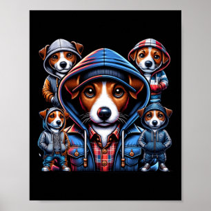 Jack Russel Gangster Dogs Poster