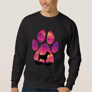 Jack Russel Paw Mom Dad Dog Women Men Sweatshirt