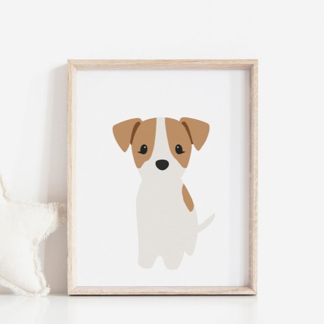 Jack Russel Puppy Nursery & Kids Room Decor Poster (Creator Uploaded)