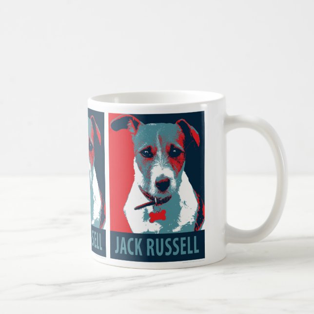 Jack Russel Terrier Political Hope Parody Coffee Mug (Right)