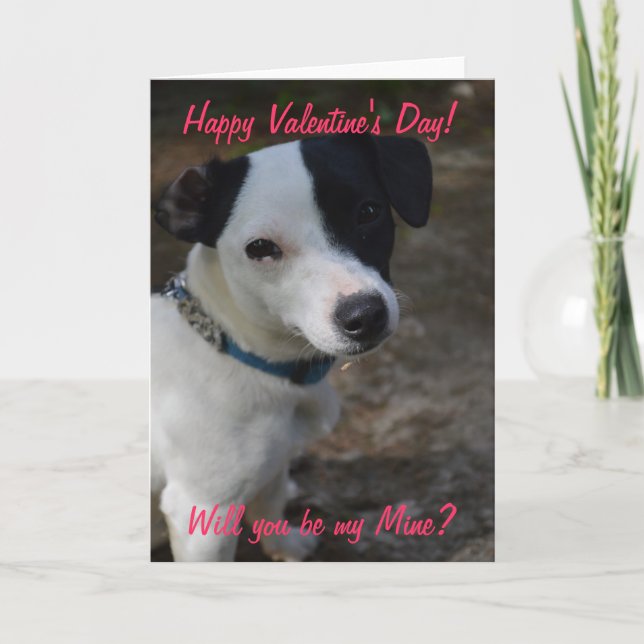 Jack Russel Valentines Card (Front)