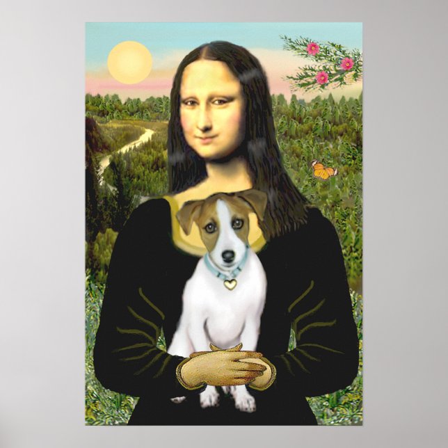 Jack Russell 10 - Mona Lisa Poster (Front)