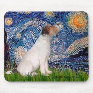 Jack Russell 5 - Starry Night Mouse Pad