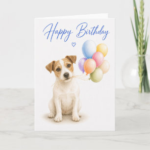 Jack Russell Birthday Card