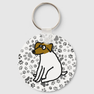 Jack Russell Cartoon Key Ring