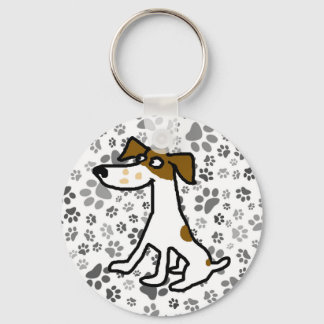 Jack Russell Cartoon Key Ring
