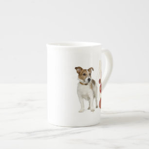 Jack Russell Christmas Bone China Mug