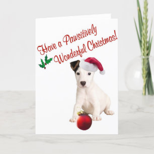 Jack Russell Christmas Wishes Holiday Card