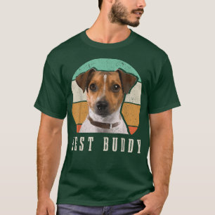 Jack Russell Dad Terrier Mom Best Buddy Retro Vint T-Shirt