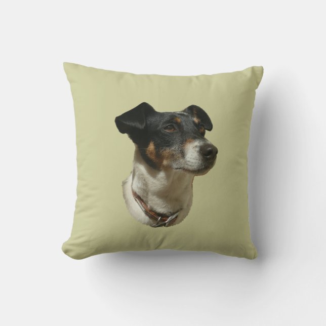 Jack Russell Dog American MoJo Pillow (Front)