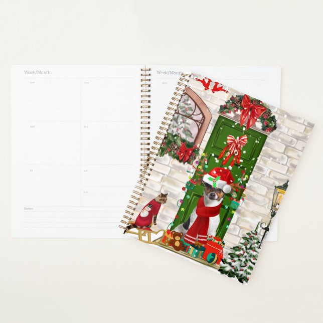 Jack Russell Dog Christmas  Planner (Display)