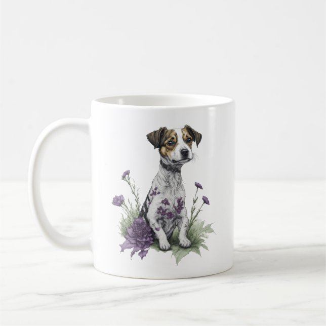 Jack Russell Dog  Coffee Mug (Left)