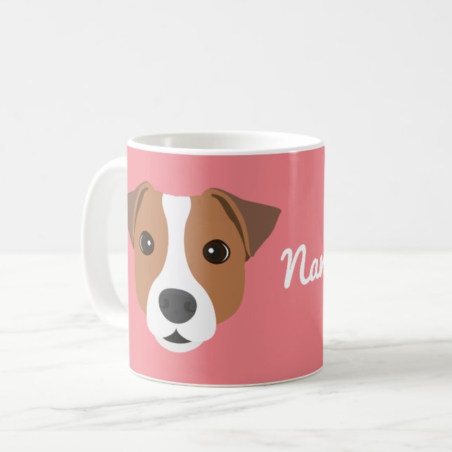 Jack Russell Dog Coffee Mug (Front Left)
