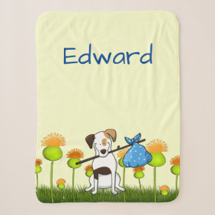 Jack Russell Dog Lover Sherpa Blanket