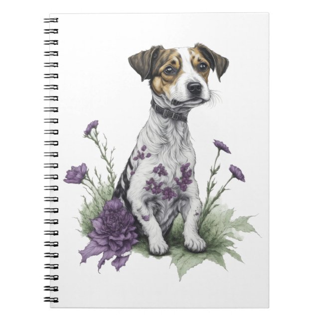 Jack Russell Dog Notebook (Front)