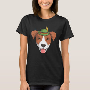 Jack Russell Dog Oktoberfest German Bavarian Alpin T-Shirt
