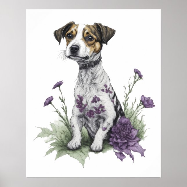 Jack Russell Dog Poster (Front)