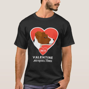 Jack Russell Dog Shirt for Valentines Day Cute Dog
