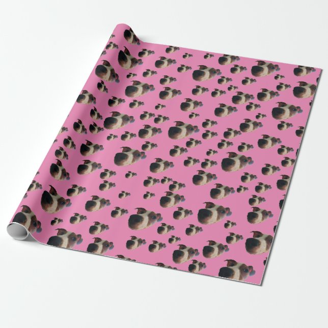 Jack Russell Dog Wrapping Paper (Unrolled)